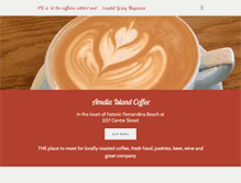 Tablet Screenshot of ameliaislandcoffee.com